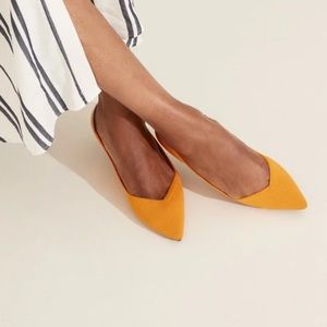Rothys yellow mustard blue trim flats - The Point
